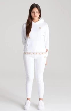 SikSilk Girls White Taped Overhead Hoodie -Style Zone Shop SSG 0039 001 281 29 2fc4624a 9fdd 4a08 bfb5 002b566d8ac1