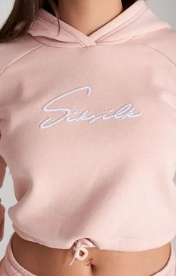 SikSilk Girls Pink Signature Cropped Hoodie -Style Zone Shop SSG 0042 3 b49979a9 2587 46eb a9c9 f0a863958b1e