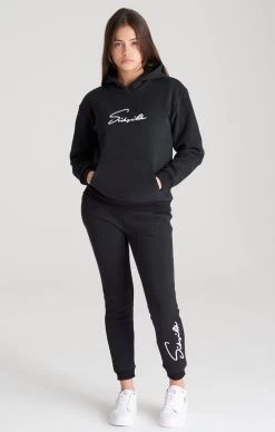 SikSilk Girls Black Signature Overhead Hoodie -Style Zone Shop SSG 0047 003 1543aeeb b6c3 49c7 8bd8 78263e854914