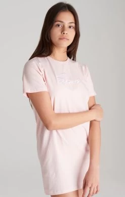 SikSilk Girls Pink Signature T-Shirt Dress -Style Zone Shop SSG 0053 022 f82c15be db87 4be2 b88e 509ee8c52ca8