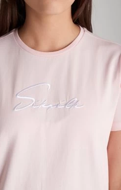 SikSilk Girls Pink Signature T-Shirt Dress -Style Zone Shop SSG 0053 032 281 29 f6667539 cb36 48c1 b1df 8a70899befa8