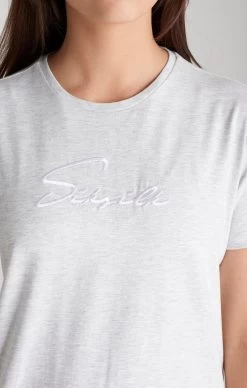 SikSilk Girls Grey Marl Signature T-Shirt Dress -Style Zone Shop SSG 0054 036 281 29 8f82d43d c2a9 481b 90c7 b653c3246490