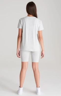 SikSilk Girls Grey Marl Signature Cycle Short -Style Zone Shop SSG 0058 SSG 0051 012 0bf7780c 8e88 47c5 bf13 fefdac466383