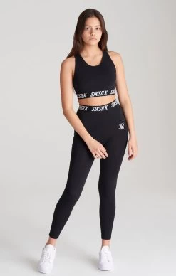 SikSilk Girls Black Essentials Taped Bralette -Style Zone Shop SSG 0063 20SSG 0061 003