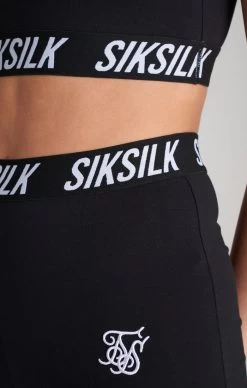 SikSilk Girls Black Essentials Taped Bralette -Style Zone Shop SSG 0063 20SSG 0061 035