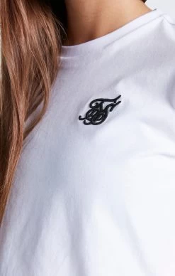 SikSilk Girls White Essentials Cropped T-Shirt -Style Zone Shop SSG 0071 SSG 0080 0420 copy e0d75a5b cf61 4969 94e8 e240039acf4b