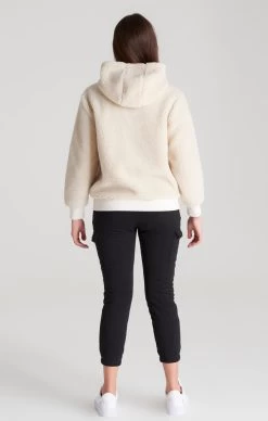 SikSilk Girls Ecru Borg Zip Thru Hoodie -Style Zone Shop SSG 0092 016 282 29 e3289f5e 484d 44b4 9982 1165021edeec