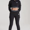 SikSilk Girls Black Cargo Track Pant -Style Zone Shop SSG 0094 SSG 0096 014