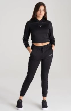 SikSilk Girls Black Taped Track Top -Style Zone Shop SSG 0108 SSG 0109 004 4088cdc7 fded 4348 9986 f2d8bdb49fc7