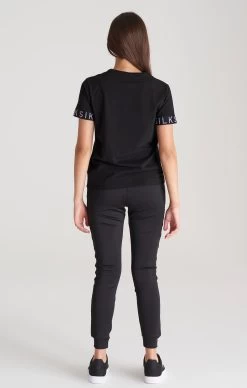 SikSilk Girls Black Taped Boyfriend T-Shirt -Style Zone Shop SSG 0111 012 13306f9d 4313 444c 8148 6a7438d3ca0a