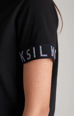 SikSilk Girls Black Taped Boyfriend T-Shirt -Style Zone Shop SSG 0111 029 221825ce 698a 47e3 a814 21f8219f538b