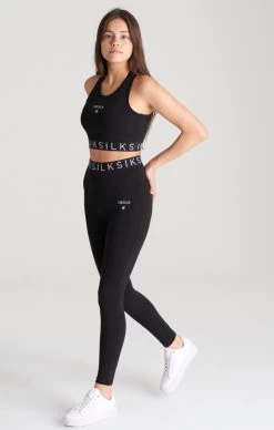SikSilk Girls Black Taped Legging -Style Zone Shop SSG 0113 SSG 0110 011 241b5ce5 8d9e 4275 8f44 31646aa0e37d