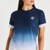SikSilk Rainbow Fade T-Shirt Dress - Navy & White -Style Zone Shop SSG 0118 1 fff0b4c4 2d2a 4597 b8b8 bf918ff0730a