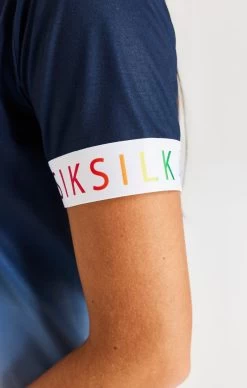 SikSilk Rainbow Fade T-Shirt Dress - Navy & White -Style Zone Shop SSG 0118 7 a142b50d 2ced 449f b0ec 56652fe433f8