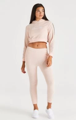 SikSilk Signature Towelling Cropped Hood - Pink -Style Zone Shop SSG 0131 3 949eafa6 5f7b 440f 917b 645a03662781