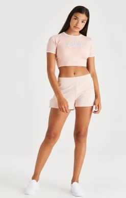 SikSilk Towelling Popper Shorts - Pink -Style Zone Shop SSG 0133 3 f06a8600 997e 4e27 b48f 76388f14d0e2