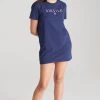 SikSilk Girls Navy Fade Logo T-Shirt Dress -Style Zone Shop SSG 0135 011 9c1b13b8 945f 4a86 b6f4 4b433bc6dfb4