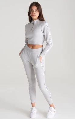 SikSilk Girls Grey Camo Panelled Track Pant -Style Zone Shop SSG 0140 SSG 0141 003