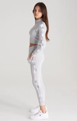 SikSilk Girls Grey Camo Panelled Track Pant -Style Zone Shop SSG 0140 SSG 0141 007