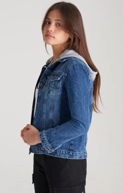 SikSilk Girls Midstone Denim Hooded Jacket -Style Zone Shop SSG 0154 044 e9198067 198b 4119 b073 2e8a3ae14f88