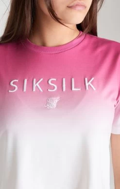 SikSilk Girls Pink Fade Cropped T-Shirt -Style Zone Shop SSG 0168 036 befd3f63 1240 4ea0 95c7 af7d6386994b