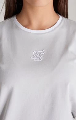 SikSilk Girls Grey Ringer T-Shirt -Style Zone Shop SSG 0169 SSG 0139 023 a467edb9 920b 464a a5e7 b188fbbf7017