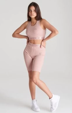 SikSilk Girls Pink Ribbed Taped Bralette -Style Zone Shop SSG 0172 SSG 0174 011 4e86c7f2 186b 4494 900b 8b057572f433