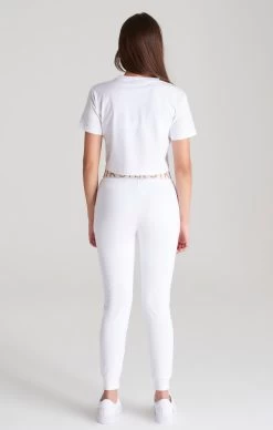 SikSilk Girls White Taped Jogger -Style Zone Shop SSG 0176 SSG 0040 013