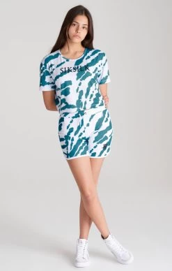 SikSilk Girls White Tie Dye Cropped T-Shirt -Style Zone Shop SSG 0179 SSG 0180 004 2e30efc8 f00e 441c 9758 151d617eda40