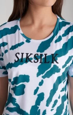 SikSilk Girls White Tie Dye Cropped T-Shirt -Style Zone Shop SSG 0179 SSG 0180 035 5b55d0e9 c4e9 4c07 93df 6c45b9a2ffce