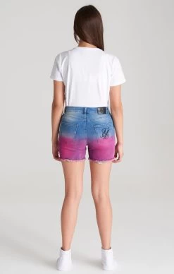 SikSilk Girls Blue Dip Dye Denim Short -Style Zone Shop SSG 0182 034 51f3c158 1801 42d1 9fe0 94ac91f554d2