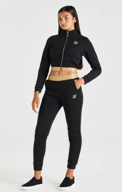 SikSilk Metallic Taped Zip Through - Black -Style Zone Shop SSG 0236 3 45010876 4969 4f22 abec 664c5aef812b
