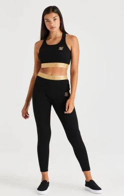 SikSilk Metallic Taped Bralette - Black -Style Zone Shop SSG 0239 3 9de52422 7420 41b2 b74b a756080a8cf7