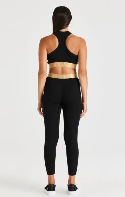 SikSilk Metallic Taped Bralette - Black -Style Zone Shop SSG 0239 5 3dd68fd2 819c 46b5 a121 28edde87e140