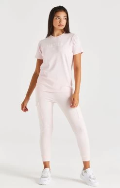 SikSilk Branded Tee - Pink -Style Zone Shop SSG 0264 3 26e0710b e017 4582 83e2 facffea14b28