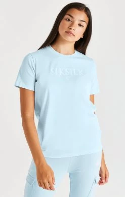SikSilk Branded Tee - Blue