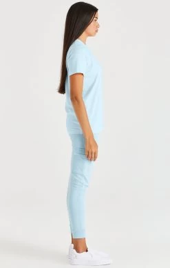SikSilk Branded Tee - Blue -Style Zone Shop SSG 0265 6