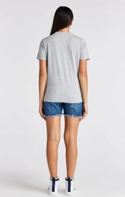 SikSilk Girls Grey Marl Branded T-Shirt -Style Zone Shop SSG 0266 5