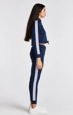 SikSilk Girls Navy Crop Hoodie -Style Zone Shop SSG 0307 4