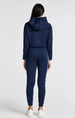 SikSilk Girls Navy Crop Hoodie -Style Zone Shop SSG 0307 5