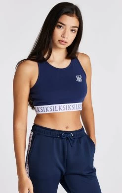 SikSilk Girls Navy Bralette