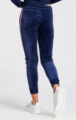 SikSilk Girls Navy Velour Track Pant -Style Zone Shop SSG 0319 4