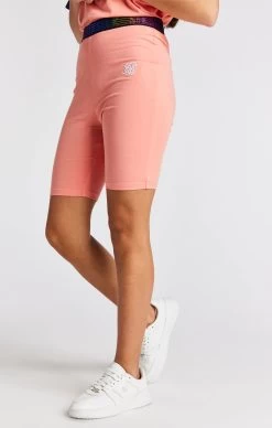 SikSilk Girls Coral Runner Tape Cycle Short