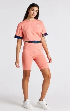 SikSilk Girls Coral Runner Tape Cycle Short -Style Zone Shop SSG 0328 3