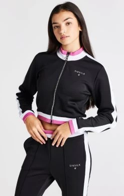 SikSilk Girls Black Retro Jacket