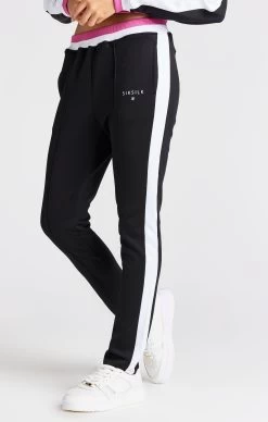 SikSilk Girls Black Retro Track Pant