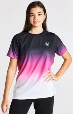 SikSilk Girls Pink Fade Boyfriend T-Shirt