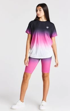 SikSilk Girls Pink Fade Cycle Short -Style Zone Shop SSG 0337 3