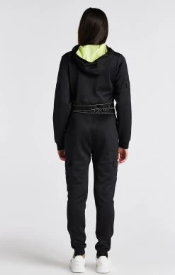 SikSilk Girls Black Cargo Track Top -Style Zone Shop SSG 0342 5