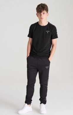 SikSilk Boys Black Taped T-Shirt -Style Zone Shop SSK 0064 SSK 0068 003 648d6e2f 3a8d 40d1 b6f2 32c4f53f07d6